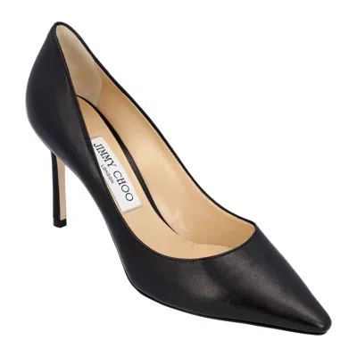 Jimmy Choo Romy Pumps In Black Smooth Leather