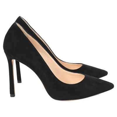 JIMMY CHOO ROMY PUMPS IN BLACK SUEDE