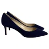 Jimmy Choo Romy 60 Pumps In Navy Blue Suede In Blue