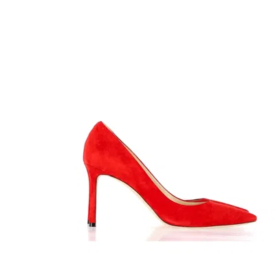 Jimmy Choo Romy Pumps In Red Suede