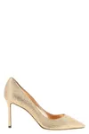 Jimmy Choo Romy 85 Glitter-effect Pumps In Pink