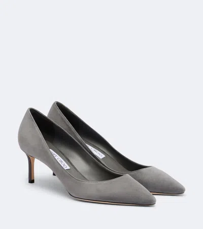 Jimmy Choo Elegant Pointy Toe Stiletto Heels In Grey