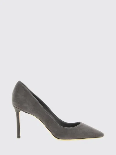 Jimmy Choo Romy Suede Stiletto Heel Pumps In Gray