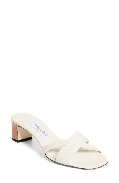 Jimmy Choo Rori Slide Sandal In White