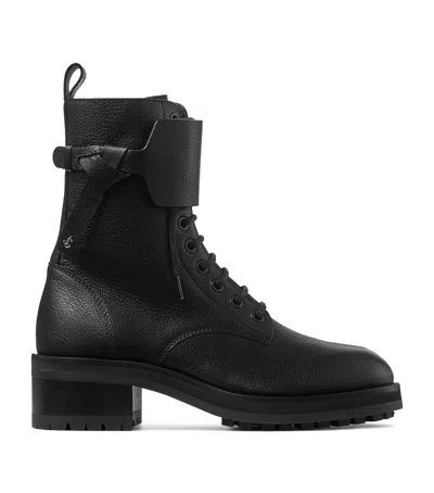 Jimmy Choo Rosabel 55 Biker Boots In Black