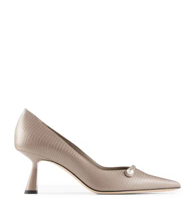 Jimmy Choo Rosalia 65 Calfskin Pumps In Brown