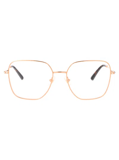 Jimmy Choo Rose Gold Steel Optical Glasses