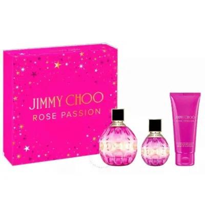 Jimmy Choo Rose Passion 3 Piece Gift Set 3 Piece Gift Set With 3.4 oz Edp In Multi