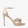 Jimmy Choo 85mm Rosie Knotted Ankle-strap Sandals
