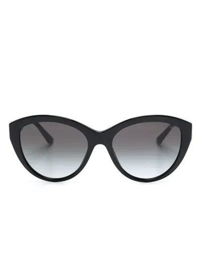 Jimmy Choo Round-frame Sunglasses In Black