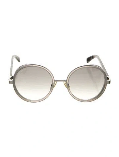 Pre-owned Jimmy Choo Round Gradient Sunglasses In Grey