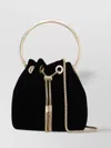 Jimmy Choo Round Handle Shoulder Bag Tassel