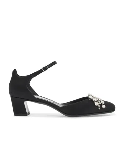 JIMMY CHOO 45MM CRYSTAL-EMBELLISHED PUMPS