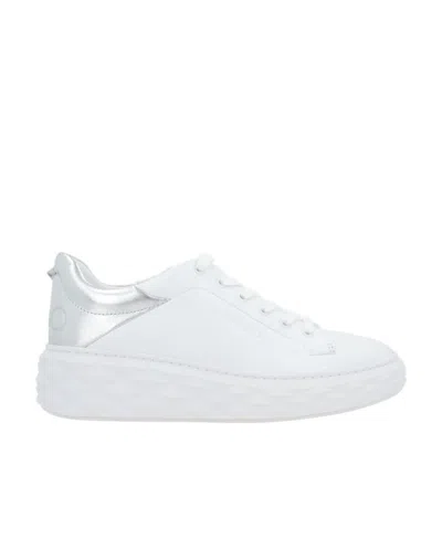 JIMMY CHOO ROUND HEAD LOW-CUT SNEAKERS