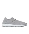 Jimmy Choo Round-head Sneakers In Gray