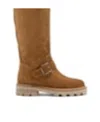 Jimmy Choo Round-headed Flat-bottomed Boots In Brown
