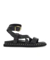 Jimmy Choo Blaise Leather Sandals In Black