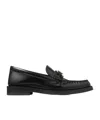 Jimmy Choo Addie Logo-plaque Leather Loafers In Black