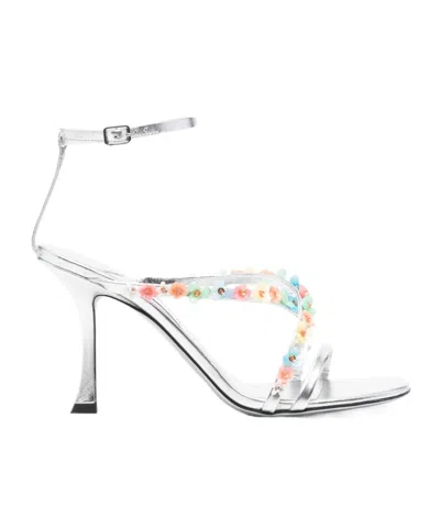 Jimmy Choo Round Toe High Heel Sandals