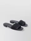 Jimmy Choo Round Toe Leather Sandals