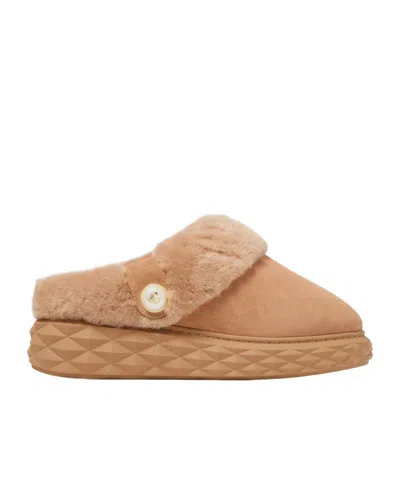 Jimmy Choo Round-toe Mules In Brown