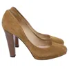 Jimmy Choo Round-toe Platform Pumps In Brown Suede In Brown