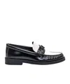 Jimmy Choo Mocassini Addie In Pelle Bicolor Donna In Black