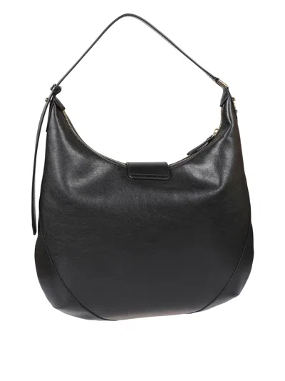 Jimmy Choo Rounded Shoulder Bag In Black