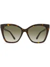 Jimmy Choo Rua Sunglasses In Brown