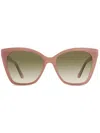 Jimmy Choo Rua Sunglasses In Neutrals