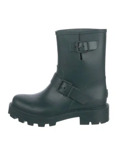 Pre-owned Jimmy Choo Rubber Boots In Green