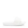 Jimmy Choo Rubber Fitz Slides In White