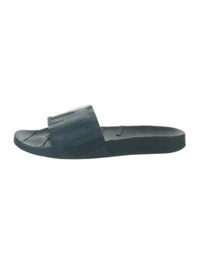 Pre-owned Jimmy Choo Rubber Slides In Blue