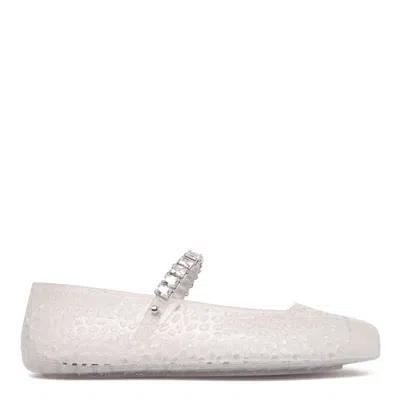 JIMMY CHOO JIMMY CHOO RUBBER SOLE FLAT SHOES