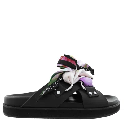 Jimmy Choo Ruzah Black Vachetta Leather Slip-on Flats, Brand Size 39 ( Us Size 9 )