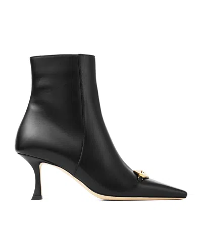 JIMMY CHOO RYKER 70 LEATHER ANKLE BOOTS