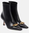 Jimmy Choo High Heel Leather Boots In Black
