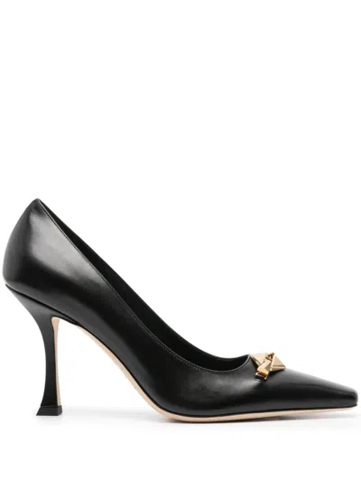 Jimmy Choo Ryker 70 Leather Pumps In Black
