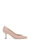 Jimmy Choo Ryker 70 Embellished Leather Pumps In Macaron Gold (pink)