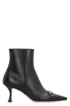 Jimmy Choo High Heel Leather Boots In Black