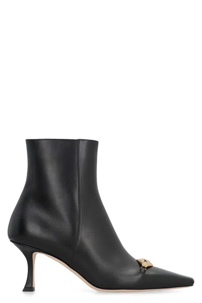 JIMMY CHOO JIMMY CHOO RYKER LEATHER ANKLE BOOTS
