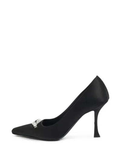 Pre-owned Jimmy Choo Ryker Motif Pumps In Black