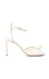 Jimmy Choo Sacora 85 Floral Lace Sandal In White