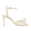 Jimmy Choo Sacora 85 Lace Sandals In White