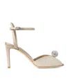 Jimmy Choo Sacora 85 Sandals In Gold