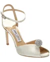 Jimmy Choo Sacora 85 Satin Sandal In White