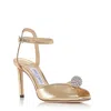 Jimmy Choo Women's Sacora 85 Embellished High Heel Sandals - Exclusive In Gold/crystal