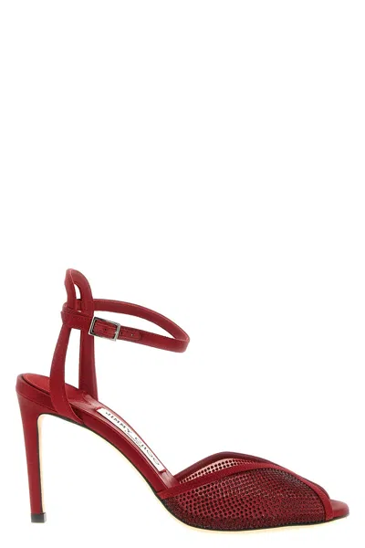 Jimmy Choo 'sacora' Sandals In Red