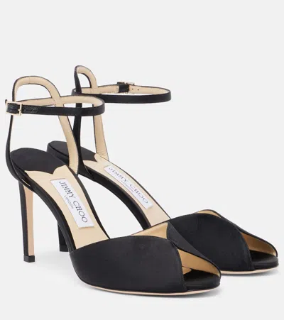 Jimmy Choo Sacora Suede Sandals In Multi