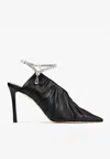 Jimmy Choo Sadia 95mm Gathered Pumps In Black
